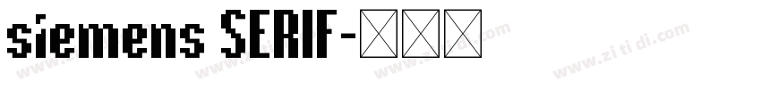 siemens SERIF字体转换